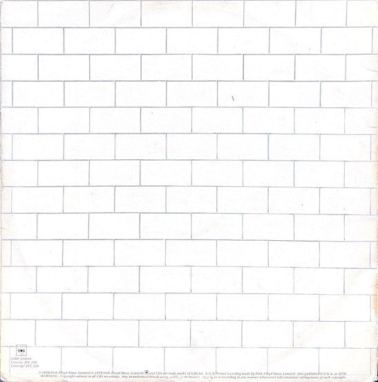 Image of Back Cover of 2xLP - VG/G+ - PINK FLOYD, The Wall (CBS ; S2BP 220216, New Zealand 1979, Gatefold, 2 Inners), ,  - 3826215E
