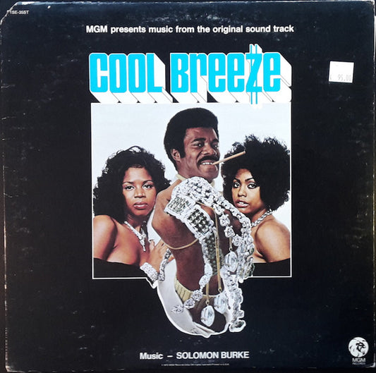 Image of Front Cover of LP - G/G+ - SOLOMON BURKE, Cool Breeze (MGM Records; 1SE-35ST, US 1972), Marks on either side of disc causing surface noise throughout. Spine torn a few cm at both the top and bottom.,  - 3846201S