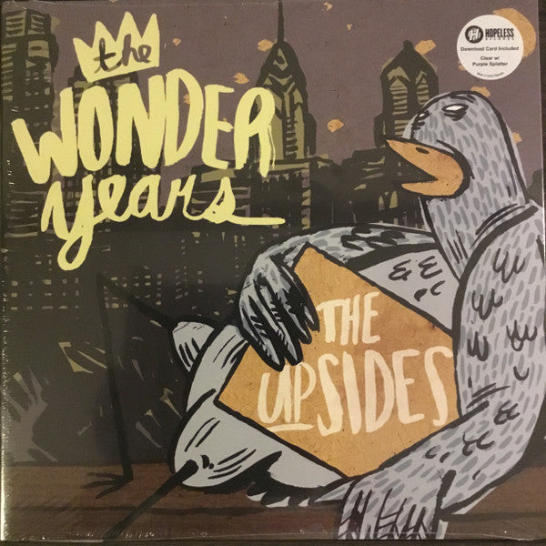 Image of Front Cover of LP - VG+/EX - THE WONDER YEARS, The Upsides (Hopeless Records ; none, UK 2021 Reissue, Gatefold, Clear Vinyl With Purple Splatter), ,  - 3826193E