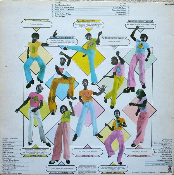 Image of Back Cover of LP - VG/VG - L.T.D., Gittin' Down (A&M Records; AMLS 63660, UK 1974), Solid VG across the board.,  - 3816383C