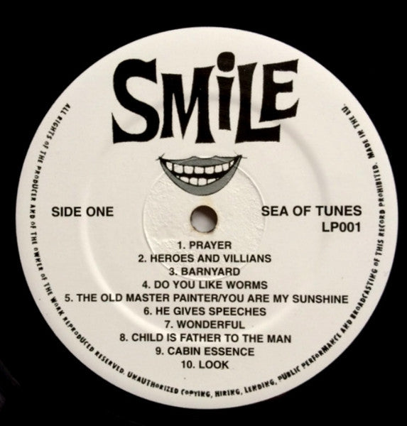 Image of Label Cover of LP - VG/G+ - THE BEACH BOYS, Smile (Sea Of Tunes; LP001, Europe 2003 Reissue, Unofficial Release), No label on B side. Paper scuffs, light hairlines. Audible mark on . B1. Small spine tear.,  - 3846217S
