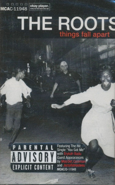 Image of Front Cover of Cassette - VG/VG - THE ROOTS, Things Fall Apart (MCA Records; MCAC-11948, US 1999, Fold Out Sleeve), Some edge wear on fold out and notable wear on cassette shell. ,  - 3856119S