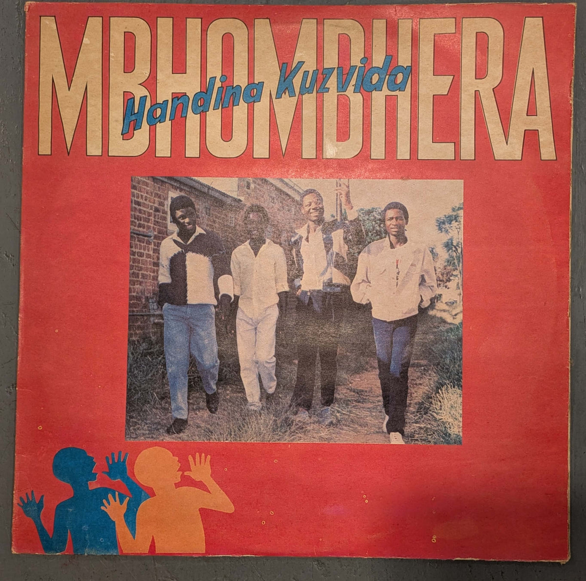 Image of Front Cover of LP - VG/VG - MBHOMBHERA, Handina Kuzvida (; RTLP9, Zimbabwe 1990), A few light hairlines. Sleeve has edgewear, bit of discolouration. ,  - 3826222E