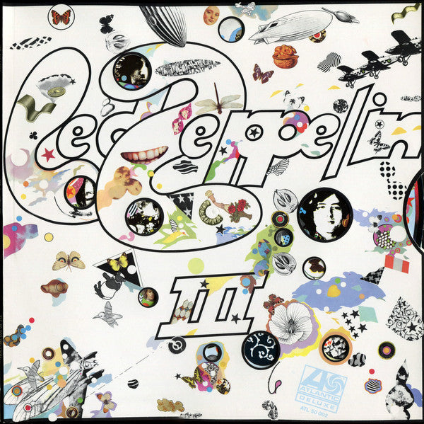 Image of Front Cover of LP - VG+/VG+ - LED ZEPPELIN, Led Zeppelin III (Atlantic Orange & Green; ATL 50 002, Germany Reissue, Gatefold with Rotating Wheel), ,  - 3826234E