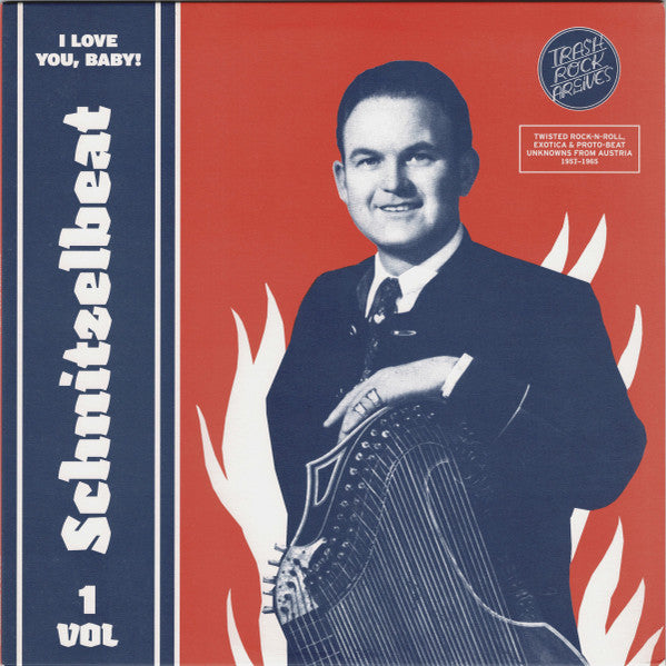 Image of Front Cover of LP - VG+/VG+ - VARIOUS, Schnitzelbeat Volume 1 - I Love You, Baby! (Twisted Rock-N-Roll, Exotica & Proto-Beat Unknowns From Austria 1957-1965) (Digatone; DIG 004, Austria 2014 Reissue, Booklet), Sleeve still in opened shrinkwrap,  - 3816455C