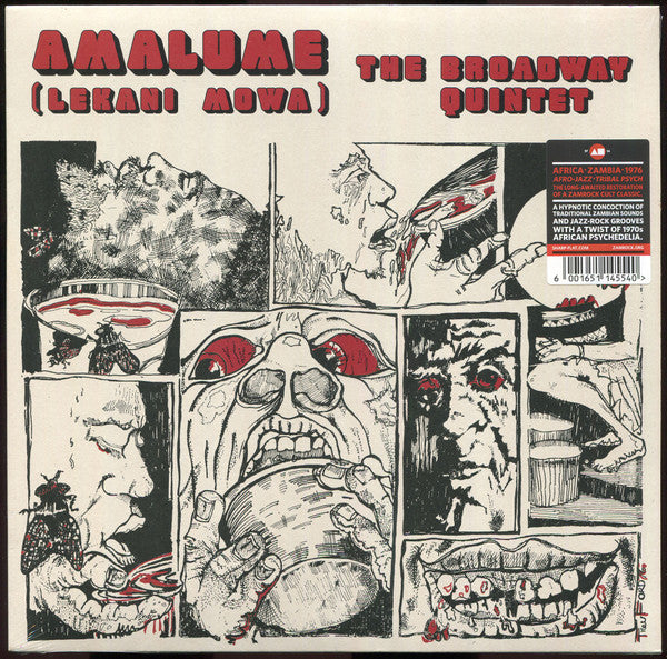 Image of Front Cover of LP - VG+/VG+ - THE BROADWAY QUINTET, Amalume (Lekani Mowa) (Sharp-Flat Records; SF14, South Africa 2023 Reissue), Record warped but plays through,  - 3816446C