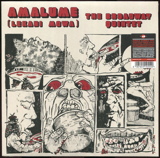 Image of Front Cover of LP - VG+/VG+ - THE BROADWAY QUINTET, Amalume (Lekani Mowa) (Sharp-Flat Records; SF14, South Africa 2023 Reissue), Record warped but plays through,  - 3816446C