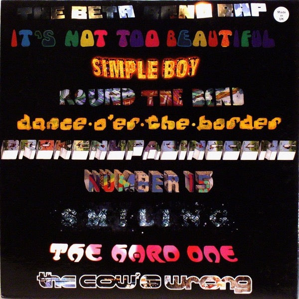 Image of Label Cover of 2xLP - VG+/F - BETA BAND, Beta Band (Regal; REG30, UK 1999, Gatefold, 2 Inners, Missing the OBI), 2nd disc has a crack which affects the first track on each side. ,  - 3826238E