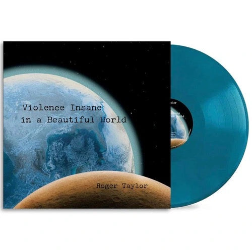 Image of Front Cover of LP - NEW/NEW - ROGER TAYLOR, Violence Insane In A Beautiful World (Columbia; 19958441861, Europe 2026, Gatefold, Inner, Limited Edition Earth Blue Vinyl), ,  - 3816501C