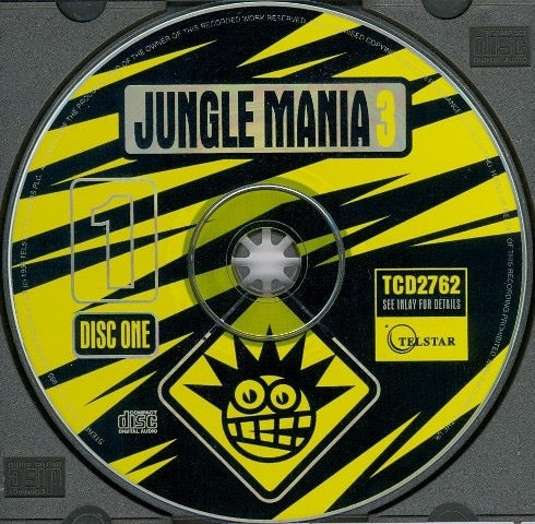 Image of Label Cover of 2xCD - VG+/VG - VARIOUS, Jungle Mania 3 (Telstar; TCD2762, UK 1995, Double CD Case), ,  - 3816421C