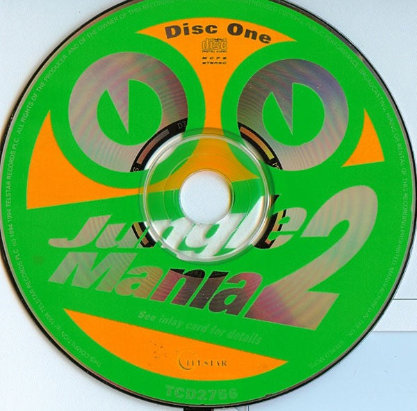 Image of Label Cover of 2xCD - VG+/VG - VARIOUS, Jungle Mania 2 (Telstar; Tcd 2756, UK 1994, Fatbox Jewel Case, Booklet), ,  - 3816424C