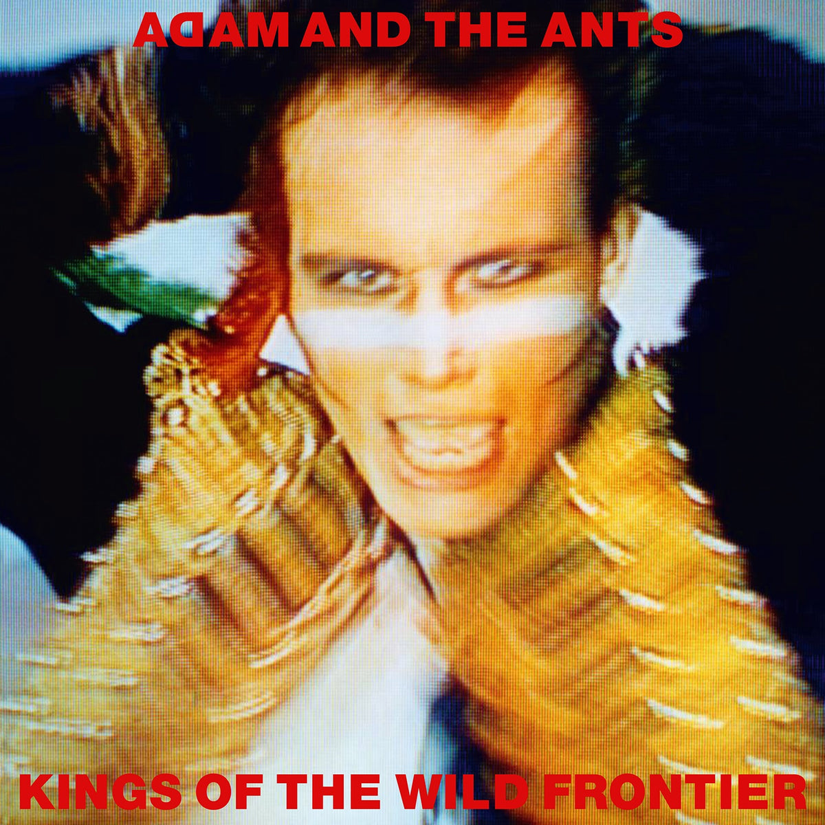 Image of Front Cover of LP - NEW/NEW - ADAM & THE ANTS, Kings Of The Wild Frontier (Sony; 19958461721, UK 2026 Reissue, Limited Edition Sunburst Splatter Vinyl), , This award-winning, platinum bestseller is probably the most significant album in Adam’s career. Kings Of The Wild Frontier, home to huge hits ‘Dog Eat Dog’ and ‘Antmusic’, has been long unavailable on vinyl and this special sunburst vinyl has been selected by Adam to celebrate the album’s return to the shelves. - 9414561C