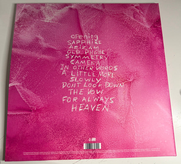 Image of Back Cover of LP - VG+/EX - ED SHEERAN, Play (Atlantic; 5021732758224, Europe 2025, Gatefold, Inner & Insert, Pink Vinyl), Seal opened instore, still in hype stickered shrinkwrap. Corner bump.,  - 3826020E