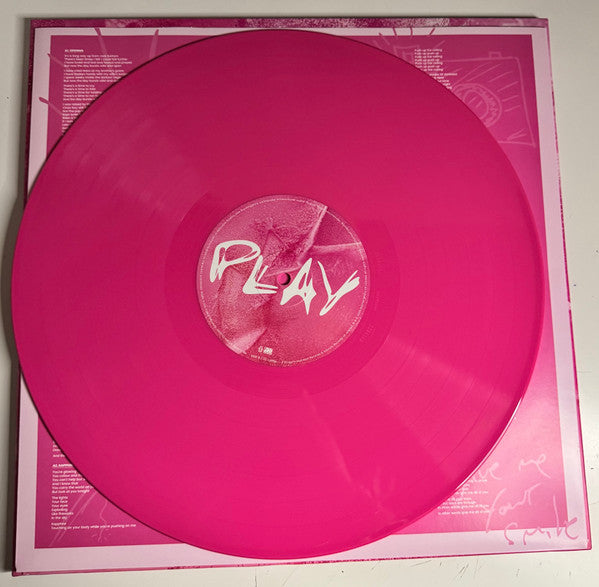 Image of Label Cover of LP - VG+/EX - ED SHEERAN, Play (Atlantic; 5021732758224, Europe 2025, Gatefold, Inner & Insert, Pink Vinyl), Seal opened instore, still in hype stickered shrinkwrap. Corner bump.,  - 3826020E