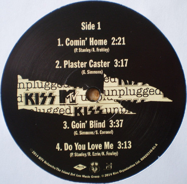 Image of Label Cover of 2xLP - EX/EX - KISS, MTV Unplugged (Mercury; B0020248-01, US 2014, Poster, 180g Vinyl), Opened Instore, Still In Stickered Shrinkwrap,  - 3826017E