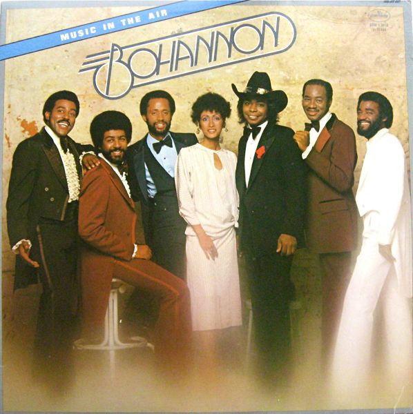 Image of Front Cover of LP - VG/G+ - BOHANNON, Music In The Air (Mercury; SRM-1-3813, US 1980, Company Inner), Shrink-wrap with ripped stickers on plastic. Wear and creasing along opening and at corners,  - 3816535C