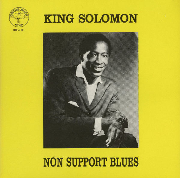 Image of Front Cover of LP - VG/VG - KING SOLOMON, Non Support Blues (Diving Duck Records; DD 4303, Netherlands 1980s), Sleeve has a bumped corner,  - 3816556C