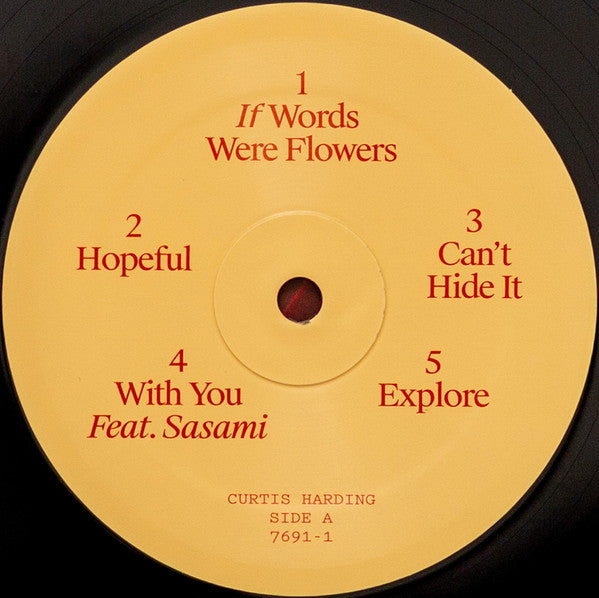 Image of Label Cover of LP - VG+/VG+ - CURTIS HARDING, If Words Were Flowers (Anti-; 7691-1, USA & Europe 2021, Gatefold), ,  - 3816558C