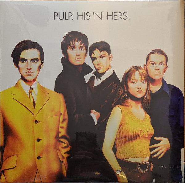 Image of Front Cover of LP - VG+/VG - PULP, His 'N' Hers (Island Records; 5516073, Europe 2023 Reissue, Inner), Paper scuffs and hairlines. Very light and small pen marks/stains on front of sleeve.,  - 3826332E