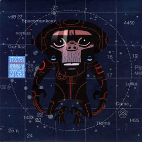 Image of Front Cover of 4715040C: 2xLP - SPACEMONKEYZ VS. GORILLAZ, Laika Come Home (EMI; 7243 5 39982 1 9, Europe 2002, Hype Stickered Sleeve, Fold-Out Comic Insert) Disc 1 is VG+, Disc 2 is VG with light hairlines, nice copy.  VG+/VG