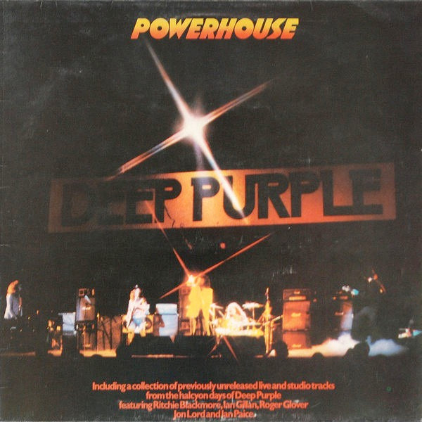 Image of Front Cover of 2844315S: LP - DEEP PURPLE, Powerhouse (Purple; TPS 3510, UK 1977) Edge and Ring Wear  VG/VG+