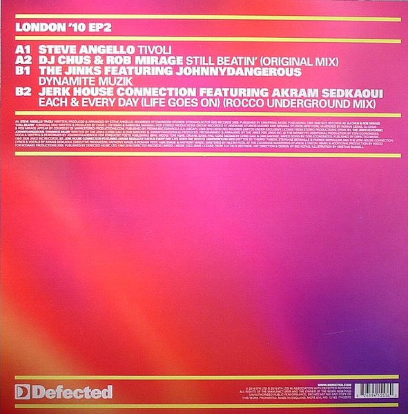 Image of Back Cover of 12" EP - VG/G+ - ATFC, In The House - London '10 EP2 (ITH Records; ITH32EP2, UK 2010, Picture Sleeve), Lots of light hairlines and marks. Sleeve has general cosmetic damage.,  - 3816572C