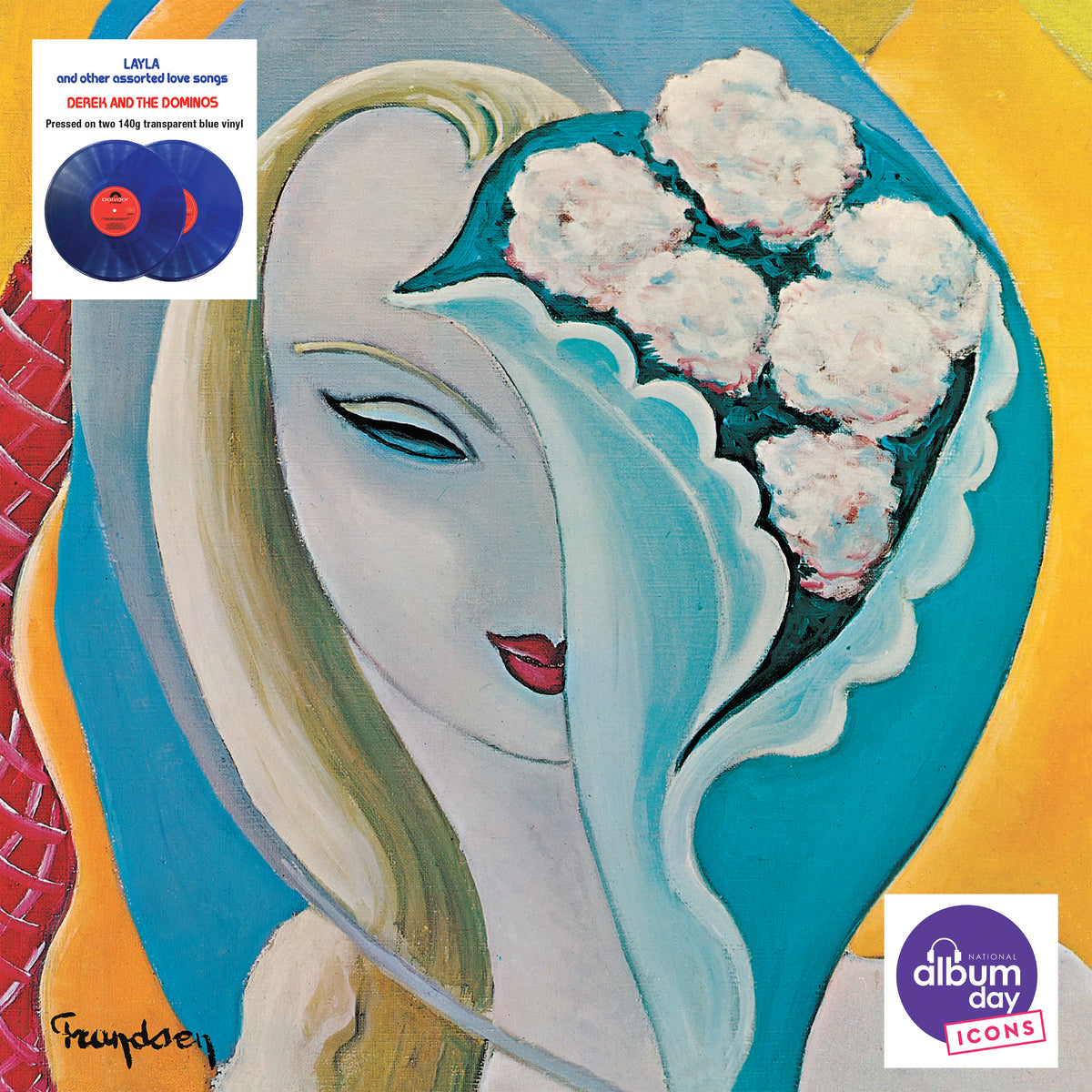 Image of Front Cover of 2xLP - NEW/NEW - DEREK & THE DOMINOS, Layla & Other Assorted Love Songs (UMR; 7417637, UK 2026 Reissue, Transparent Blue Vinyl), , Derek & The Dominos – Layla And Other Assorted Love Songs — 2LP Blue Vinyl Originally released in 1970, this landmark double album features “Layla,” “Bell Bottom Blues” and “Little Wing,” showcasing the legendary collaboration between Eric Clapton, Duane Allman and the band. - 9415891C