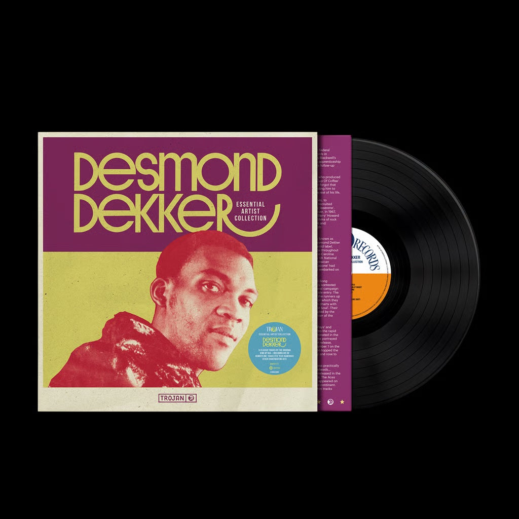 Image of Front Cover of LP - NEW/NEW - DESMOND DEKKER, Essential Artist Collection - Desmond Dekker (BMG / Trojan Records; 964257771, UK 2026 Reissue, Eco Record), , New 1LP reissue featuring the very best of the Desmond Dekker, the King of Ska on Iconic British Reggae label Trojan Records. - 9415892C