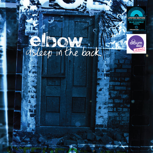 Image of Front Cover of 2xLP - NEW/NEW - ELBOW, Asleep in the Back (25th Anniversary) (Universal; 5782169, UK 2026 Reissue, Inner, Marbled Blue Vinyl), , Elbow – Asleep In The Back — 2LP Marbled Light Blue Vinyl Released in 2001, elbow’s debut album introduced one of Britain’s most influential bands, featuring “Newborn,” “Scattered Black And Whites,” “Powder Blue” and “Asleep In The Back.” To mark its 25th anniversary, the Mercury-nominated album is pressed on 2LP marbled blue vinyl for National Album Day. 