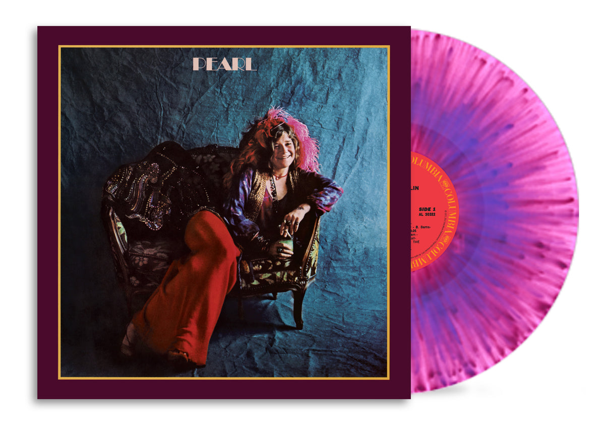 Image of Back Cover of LP - NEW/NEW - JANIS JOPLIN, Pearl (SONY; 19958461101, UK 2026 Reissue, Pink Splatter Vinyl), , 'Pearl' is Janis' second and final solo studio album, released posthumously on January 11, 1971. Recorded in the summer of 1970, it showcases her powerful vocals and emotional range, backed by the Full Tilt Boogie Band. Pressed on Pink Splatter vinyl for National Album Day, this edition includes all the iconic tracks such as 'Me and Bobby McGee', 'Mercedes Benz', 'Cry Baby' and 'Move Over'.
