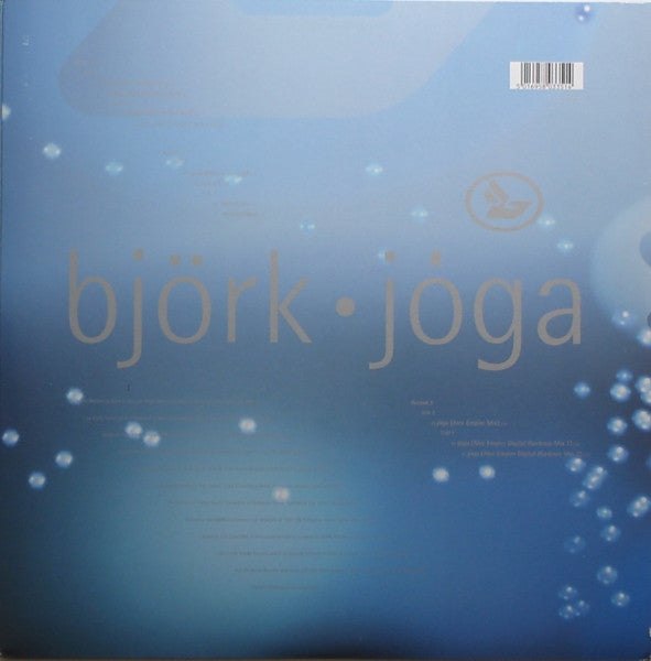 Image of Back Cover of 3x12" EP - VG/VG+ - BJORK, Joga (One Little Indian; TPLP81, UK 1998, 3 Inners, remixes by Howie B. & Alec Empire), small tear on opening edge, edge wear,  - 3846238S