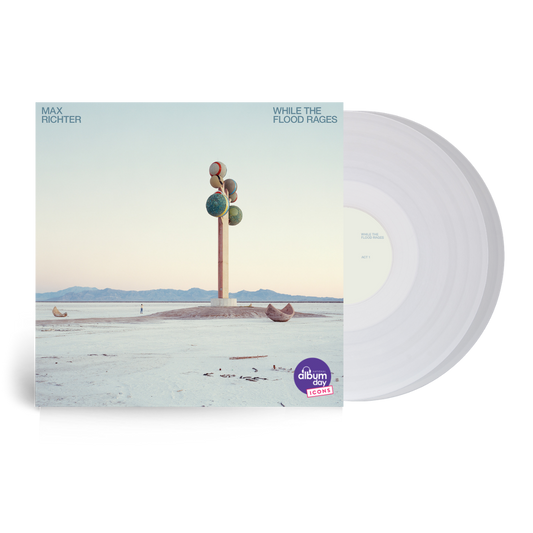 Image of Front Cover of 2xLP - NEW/NEW - MAX RICHTER, While the Flood Rages (Decca; 6137464, UK 2026, Etched White Vinyl), , Oscar-nominated composer Max Richter's new album While The Flood Rages, drawn from Richter's latest collaboration with choreographer Wayne McGregor, MaddAddam, inspired by Margaret Atwood's trilogy. Across 15 tracks split into three acts, Richter blends orchestral writing, electronics, processed field recordings, choir and piano to create an immersive sonic journey. Themes of ecologic