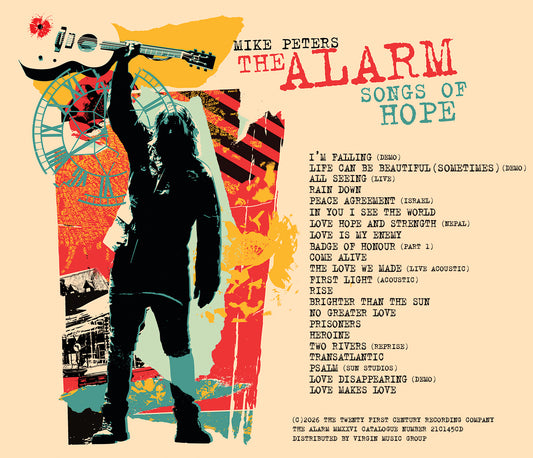 Image of Front Cover of CD - NEW/NEW - MIKE PETERS OF THE ALARM, Icon 1992 - 2025 (21st Century Recording Company; 21C145, UK 2026 Reissue), , A compilation of Mike Peters' best works, spanning the full 34 years of artistic freedom and creativity that followed Mike's departure from the original Alarm line-up. The original Alarm era produced 2 'Best Of' compilations in 1990 (Standards) and 1998 (The Best of The Alarm and Mike Peters) - but never before has there been a compilation of key tracks that are excl