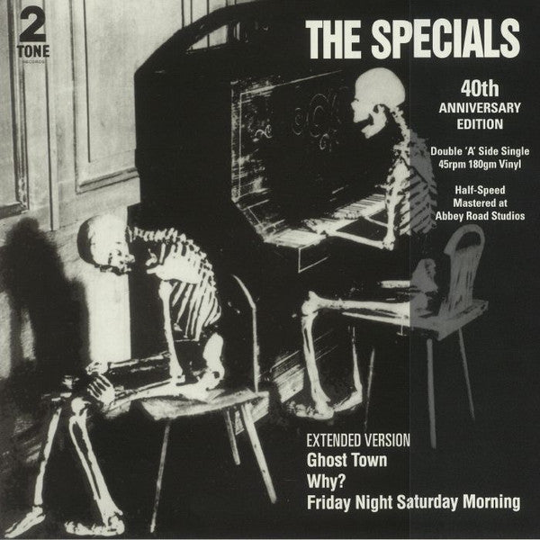 Image of Front Cover of 12" - VG+/VG+ - THE SPECIALS, Ghost Town / Why? / Friday Night, Saturday Morning (Two-Tone Records; CHS TTH 1217, UK 2021, Laminated Front Sleeve, Half Speed Remastered), ,  - 3846346S