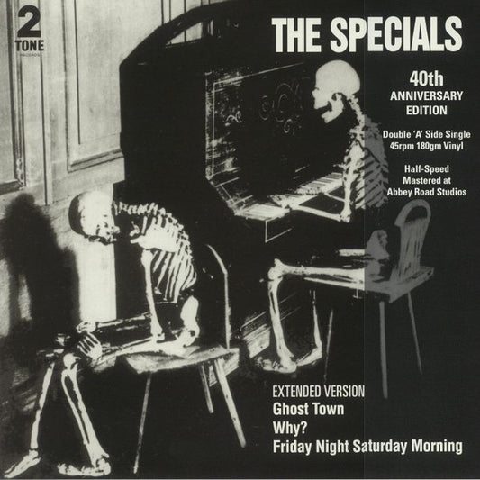 Image of Front Cover of 12" - VG+/VG+ - THE SPECIALS, Ghost Town / Why? / Friday Night, Saturday Morning (Two-Tone Records; CHS TTH 1217, UK 2021, Laminated Front Sleeve, Half Speed Remastered), ,  - 3846346S