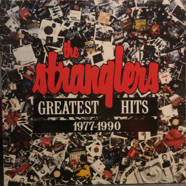 Image of Front Cover of LP - VG/VG+ - THE STRANGLERS, Greatest Hits 1977 - 1990 (Epic; 467541 1, UK & Europe 1990, Inner, Sleeve states "Made in England". Label states "Made in Holland"), Edge Wear, with hype sticker,  - 3846248S