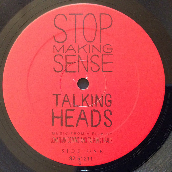 Image of Label Cover of LP - VG+/VG - TALKING HEADS, Stop Making Sense (Sire; 92 51211, Canada 1984, Booklet, Quality Records Pressing), Strong VG. Paper scuffs, light surface marks only. Corner wear.,  - 3846349S