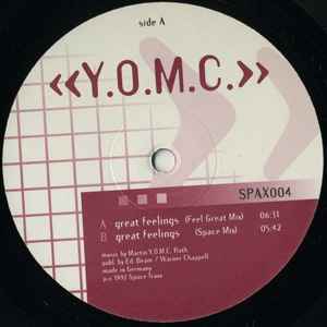 Image of Label Cover of 12" - VG/VG+ - Y.O.M.C., Great Feelings (Space Traxx ; SPAX004, Germany 1997, Picture Sleeve), light edge wear and corner dings to sleeve - minor,  - 3846340S