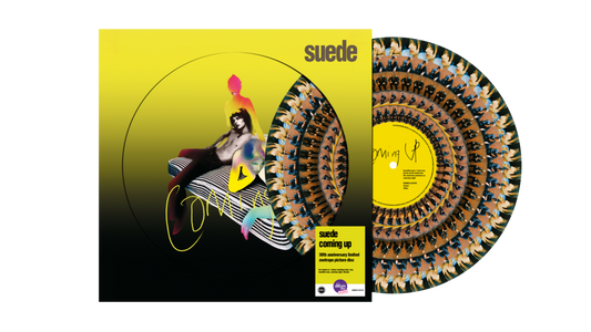 Image of Front Cover of LP - NEW/NEW - SUEDE, Coming Up (Demon Records; DEMREC1351PD, UK 2026 Reissue, Zoetrope), , 30th Anniversary of the classic album presented in a Zoetrope format Originally released in September 1996, ‘Coming Up’ represented the creative and commercial peak for a rejuvenated London Suede… some debut indeed for new band members guitarist Richard Oakes and keyboardist Neil Codling. A UK No. 1 album which spent just shy of an entire year in the album chart, the vivid, electrifying ‘Comin