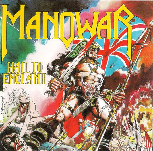 Image of Front Cover of CD - VG+/VG+ - MANOWAR, Hail To England (Magic Circle Music; MCA 01160-2, Germany 2005 Reissue, Jewel Case), ,  - 3816621C