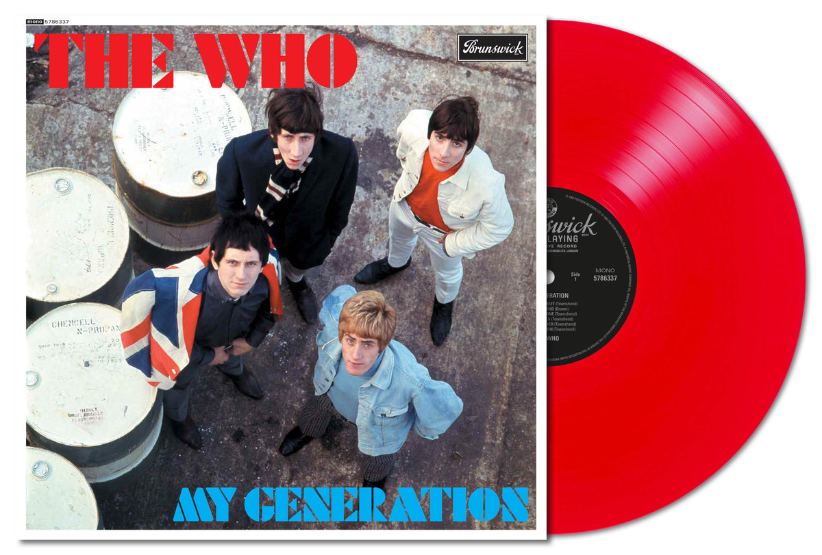 Image of Front Cover of LP - NEW/NEW - THE WHO, My Generation - 60th Anniversary Edition (UMR; 5786337, UK 2026 Reissue, Red Vinyl), , (60th Anniversary Edition) — 1LP Red Vinyl The Who’s landmark 1965 debut features the all-time classic “My Generation,” which helped launch the band on its path to becoming one of rock’s greats. For National Album Day, the 2014 remastered mono edition is reissued on limited-edition red vinyl - 9416035C