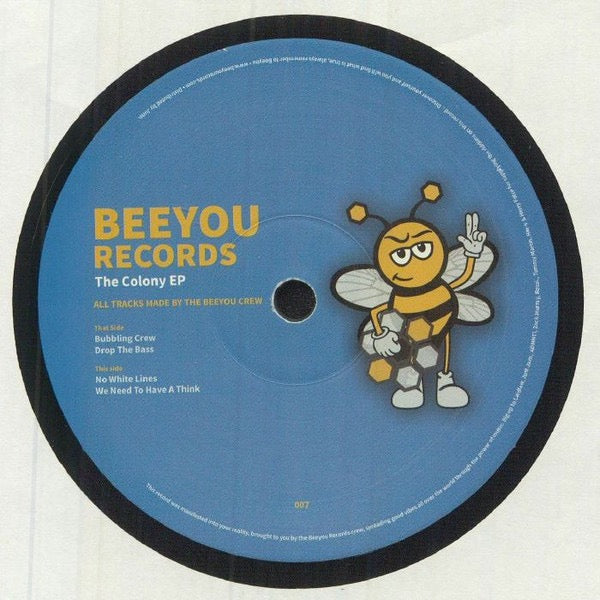 Image of Front Cover of 12" EP - /VG+ - THE BEEYOU CREW, The Colony EP (BEEYOU Records; BEEY 007,  2021), ,  - 3816615C