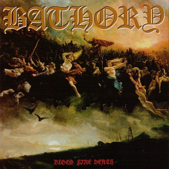 Image of Front Cover of CD - VG+/VG+ - BATHORY, Blood Fire Death (Black Mark; BMCD666-4, UK 2010 Reissue, Jewel Case), ,  - 3916002C