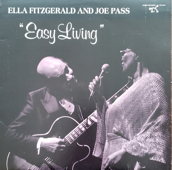 Image of Front Cover of LP - VG/VG+ - ELLA FITZGERALD AND JOE PASS, Easy Living (Pablo Records; 2310-921, US 1986), Promo stamp on sleeve rear. ,  - 3926001E