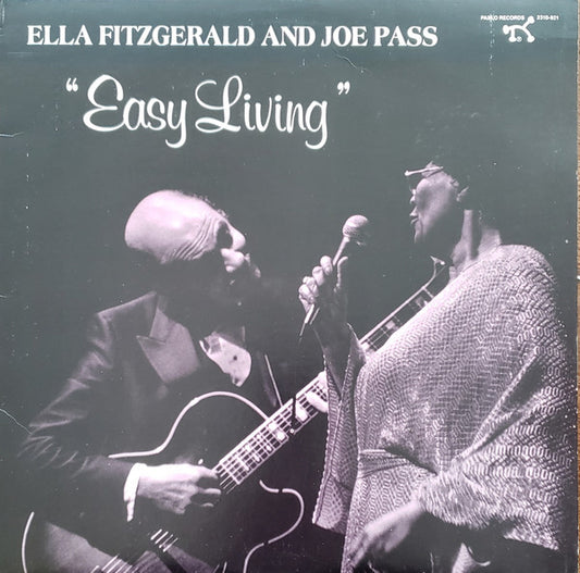 Image of Front Cover of LP - VG/VG+ - ELLA FITZGERALD AND JOE PASS, Easy Living (Pablo Records; 2310-921, US 1986), Promo stamp on sleeve rear. ,  - 3926001E