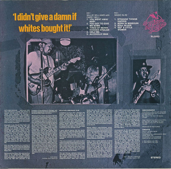 Image of Back Cover of LP - VG/VG - VARIOUS, I Didn't Give A Damn If Whites Bought It! - The Ralph Bass Session Vol. 3 (Red Lightnin'; RL0052, UK 1984), ,  - 3926005E