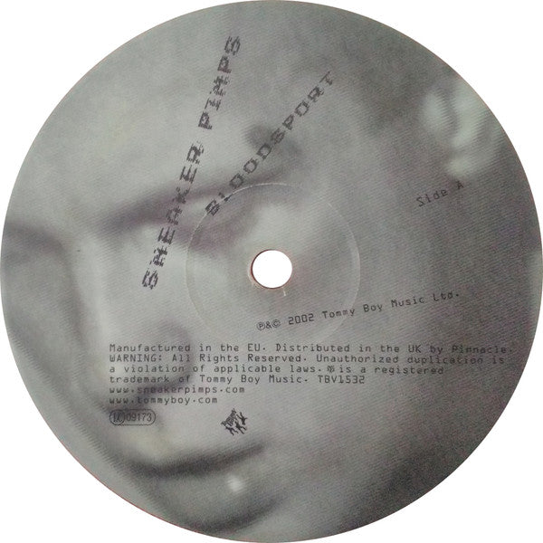 Image of Label Cover of 2xLP - VG/VG+ - SNEAKER PIMPS, Bloodsport (Tommy Boy; TBV 1532, Europe 2002, Picture Sleeve), red vinyl. light wear to spine and corners - v. minor,  - 3946053S