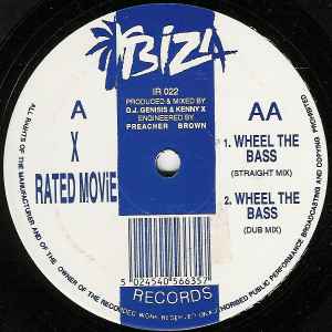 Image of Front Cover of 12" - /G+ - DJ GENISIS & KENNY X, X Rated Movie / Wheel The Bass (Ibiza Records; IR 022, UK 1992, Company Sleeve), Marks on either side of disc causing very minor surface noise at points.,  - 3946038S