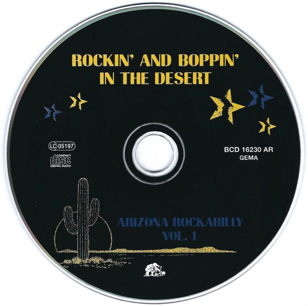 Image of Label Cover of CD - VG+/VG+ - VARIOUS, Rockin' And Boppin' In The Desert : Arizona Rockabilly, Vol.1 (Bear Family Records; BCD 16230 AR, Germany 1999, Digipak, Booklet), ,  - 3916031C