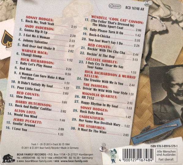 Image of Back Cover of CD - VG+/VG+ - VARIOUS, Diddy Wah Diddy ... Ain't A Town, Ain't A City (Rock 'N' Roll And Hot Country From Jackson, Mississippi) (Bear Family Records; BCD 16748 AR, Germany 2011, Digibook), ,  - 3916033C